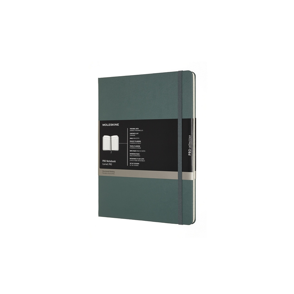 Moleskine Notizbuch PRO XL Hardcover Grün, liniert