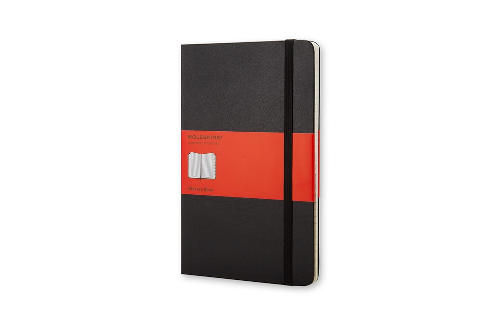 Moleskine Adressbuch Pocket Hardcover Schwarz, liniert