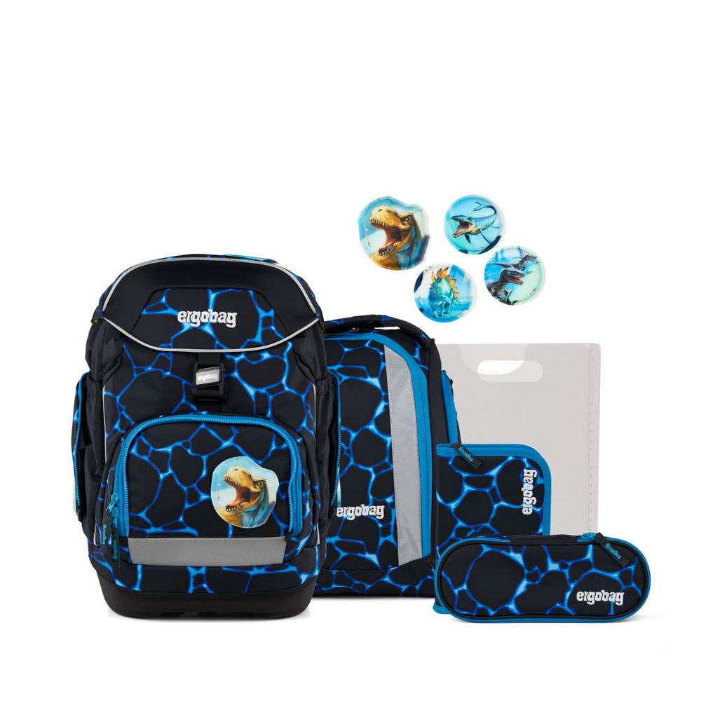 ergobag pack Schulranzen Set Bärassic Garden 6tlg. Colour Flash Edition