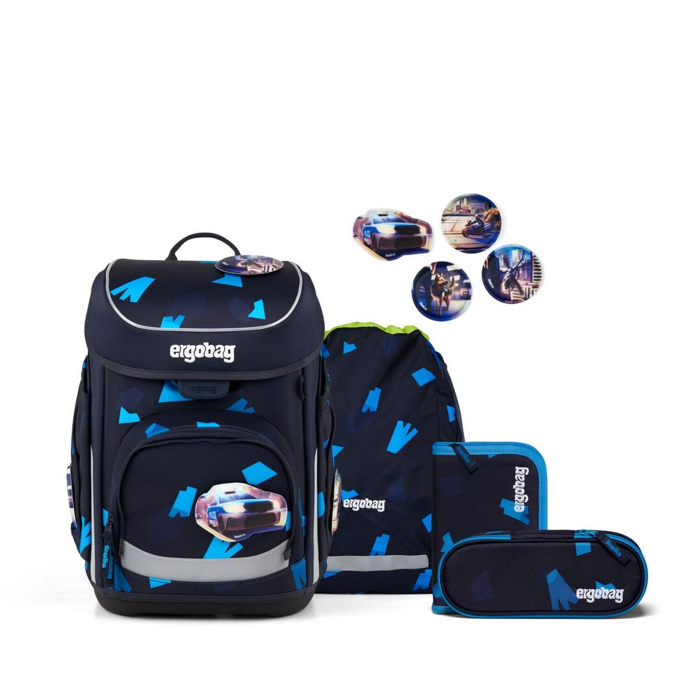 ergobag cubo Schulranzen Set VerfolgBärjagd 5tlg.