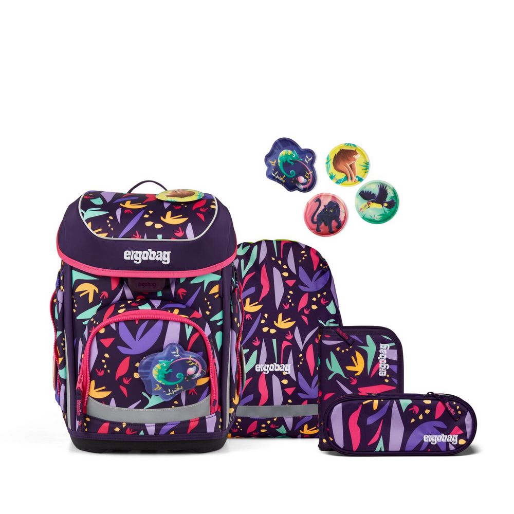 ergobag cubo Schulranzen Set AmBärzonas 5tlg. Colour Flash Edition