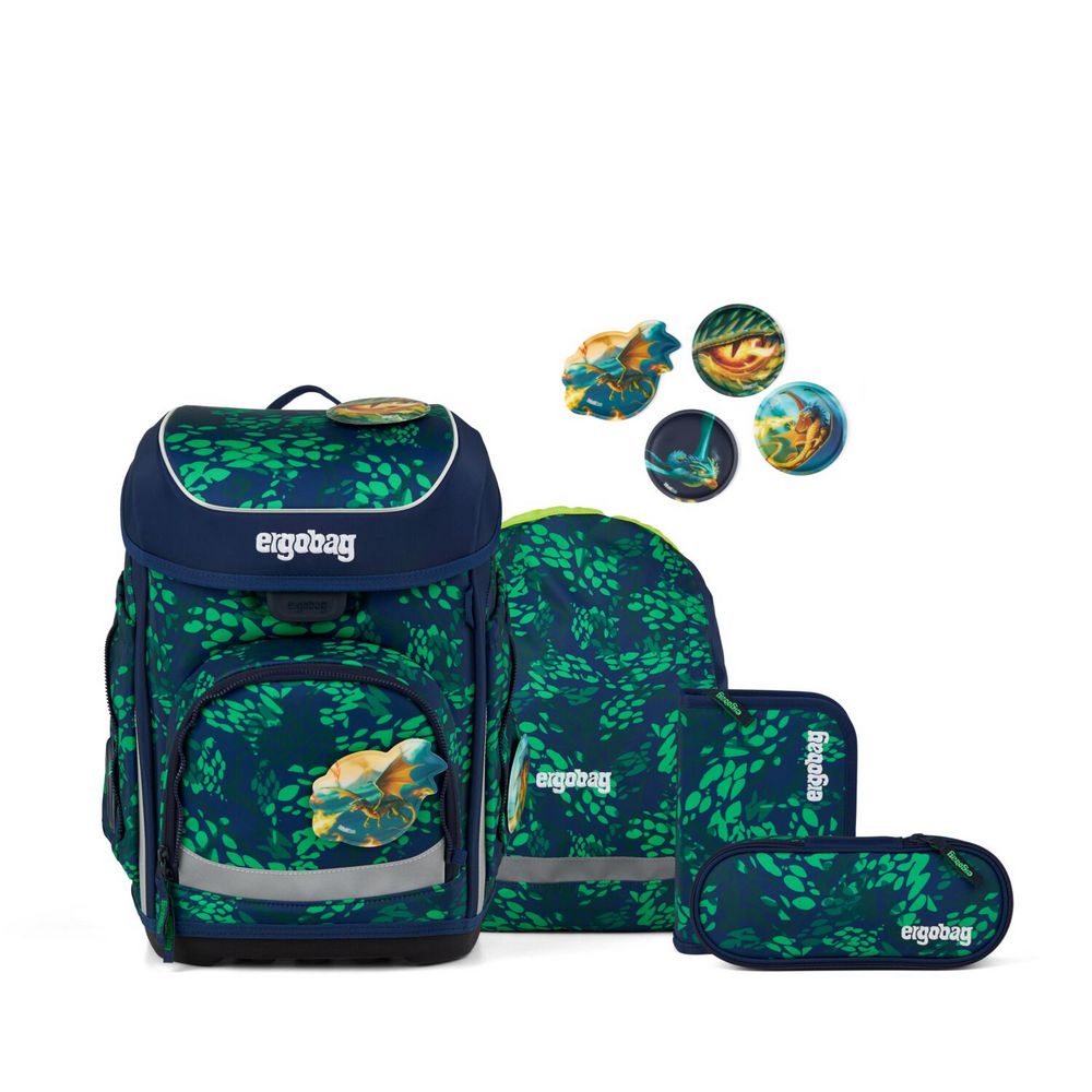 ergobag cubo Schulranzen Set DrachenbezwingBär 5tlg.
