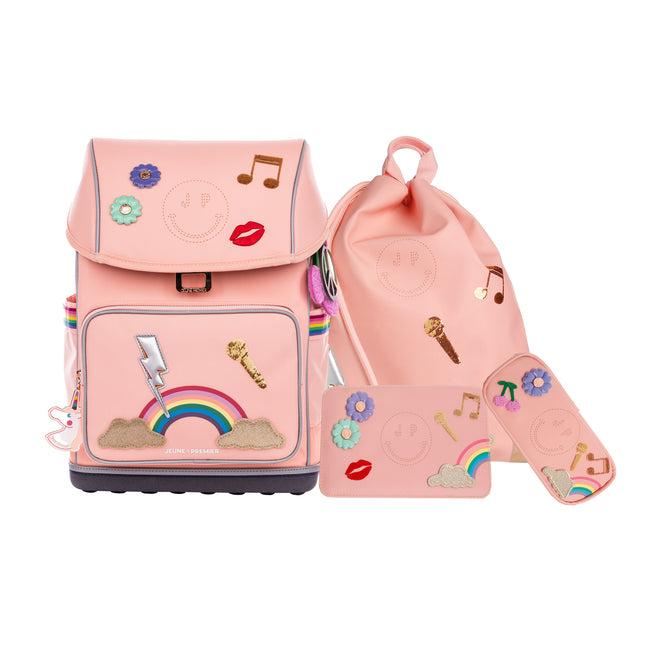 Jeune Premier Schulranzen-Set Ergomaxx Lady Gadget Pink 4tlg.