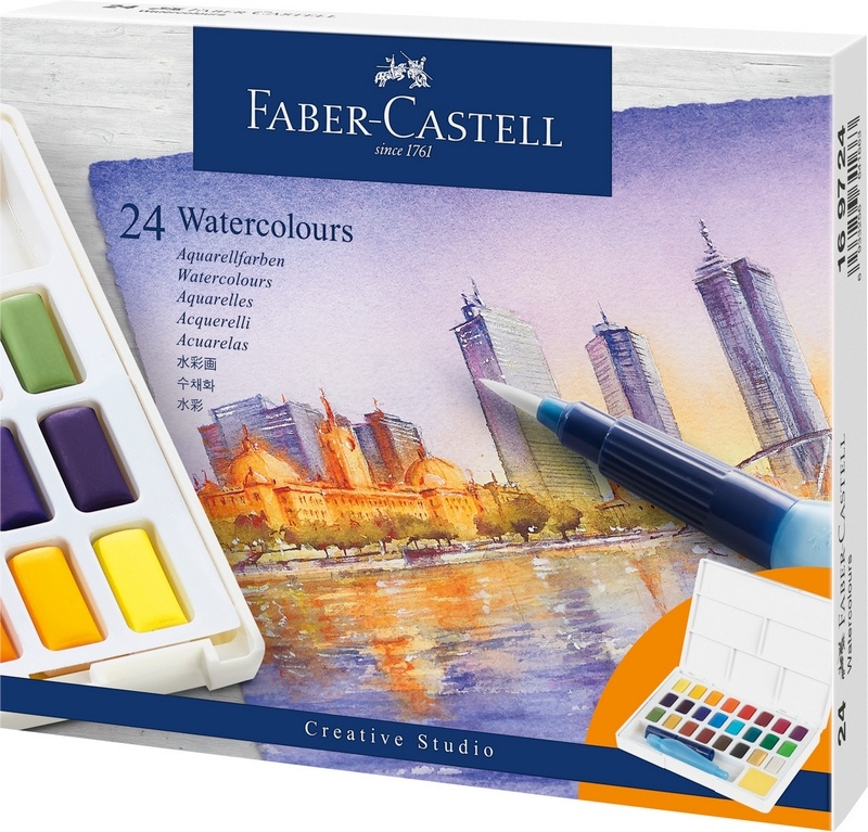 Faber-Castell Aquarellfarben in Näpfchen 24 Stk.