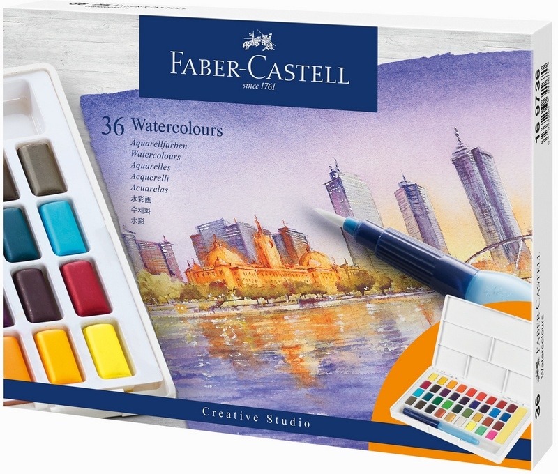 Faber-Castell Aquarellfarben in Näpfchen 36 Stk.