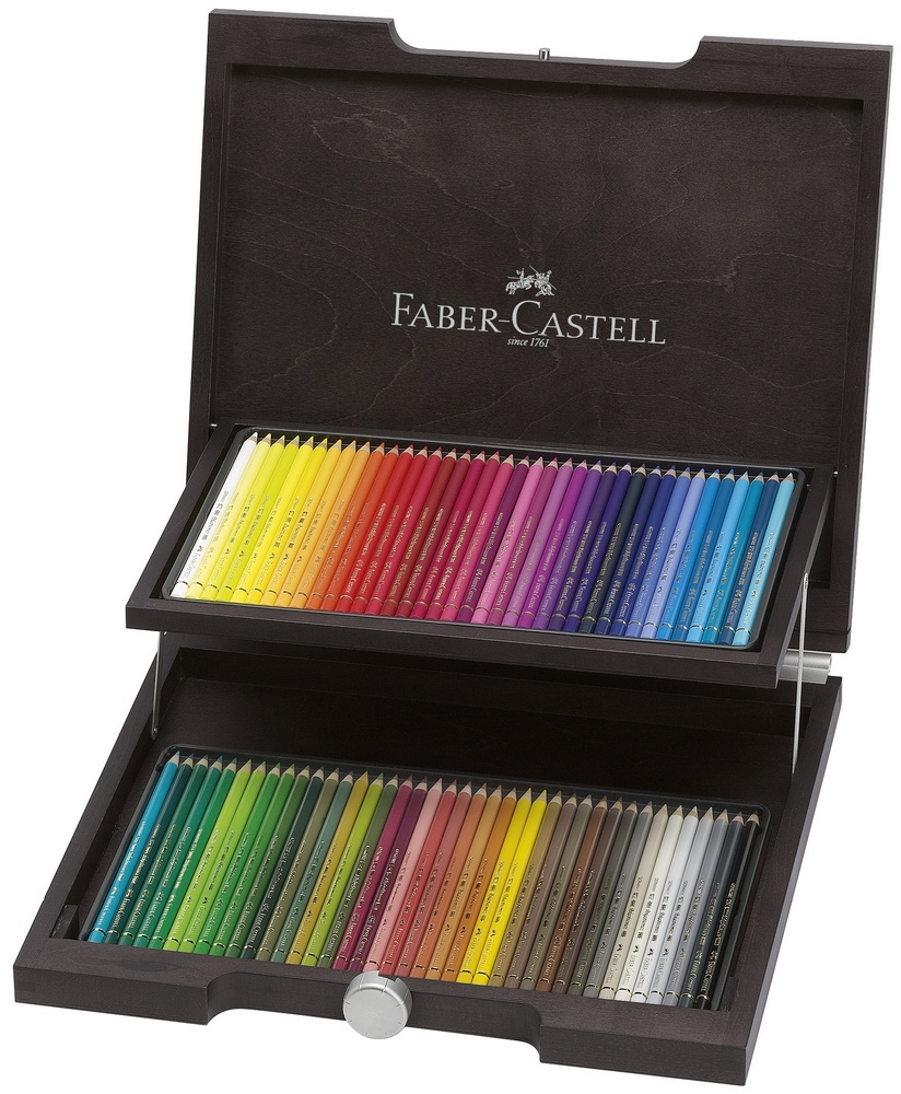 Faber-Castell Farbstift Polychromos Holzkoffer 72 Stk.