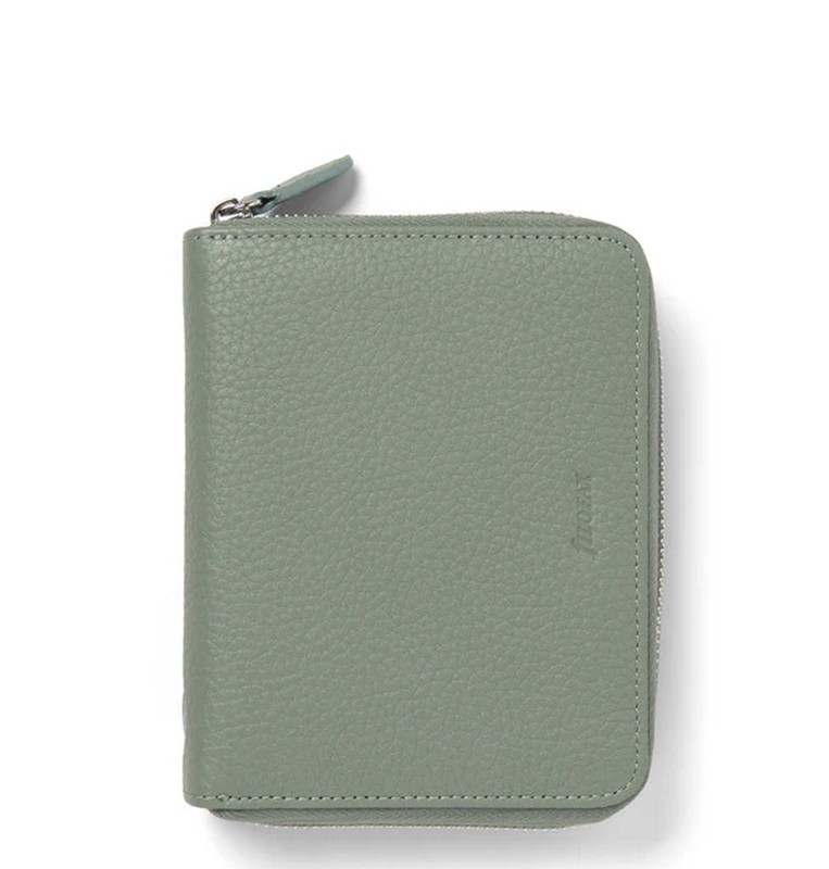 Filofax Norfolk Zip Organizer Pocket Compact Sage