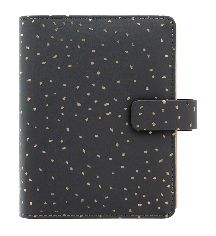 Filofax Confetti Charcoal Organizer Pocket