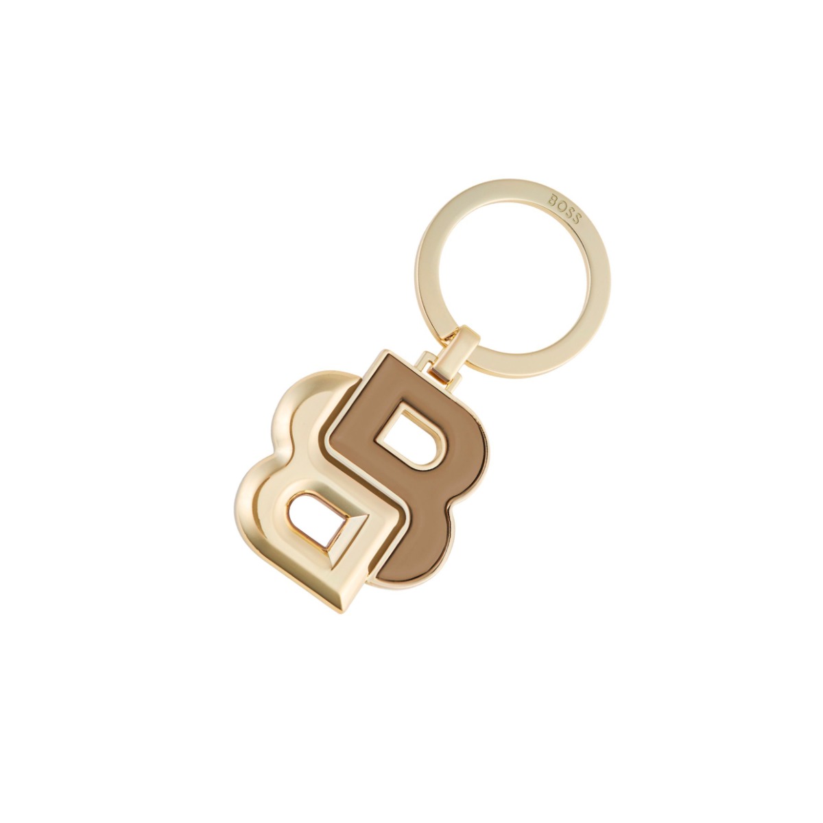BOSS Schlüsselanhänger Double B Camel