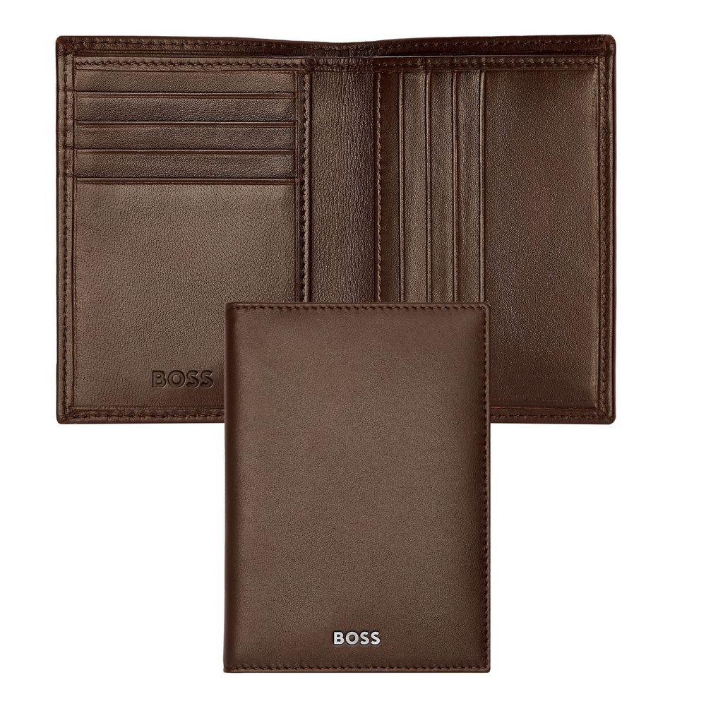 BOSS Kartenetui Classic Smooth 8cc Braun