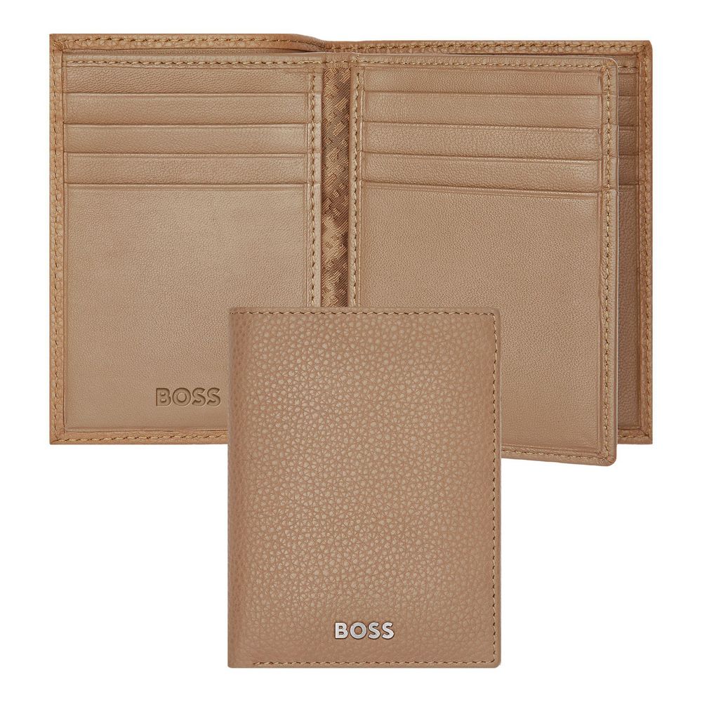 BOSS Kartenetui Classic Grained Trifold 16cc Camel