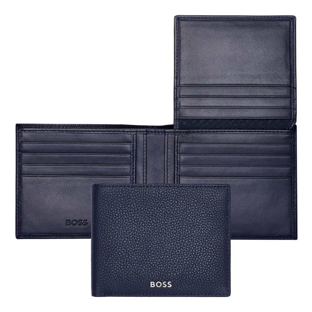 BOSS Brieftasche Classic Grained 11cc Navy