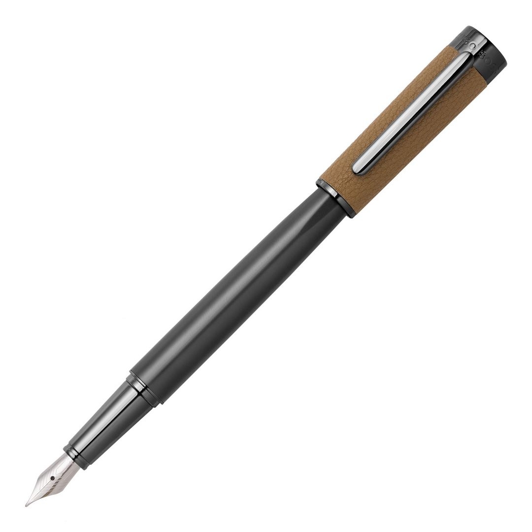 Hugo Boss Füllfederhalter Corium Camel M