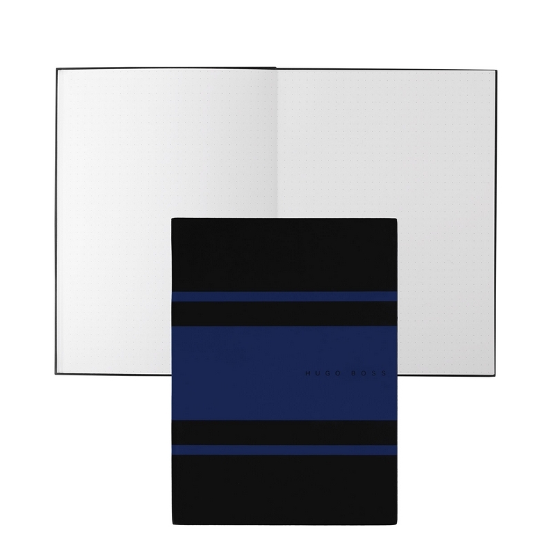 Hugo Boss Notizbuch Gear Matrix Blue A5 punktkariert
