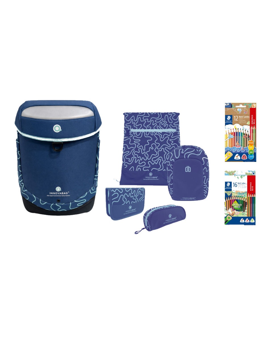 Innovabag Schulranzen Set Blue Innova 8tlg.
