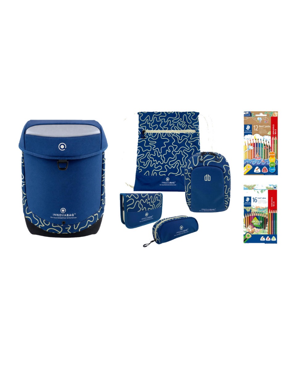 Innovabag Schulranzen Set Navy Crema 8tlg.