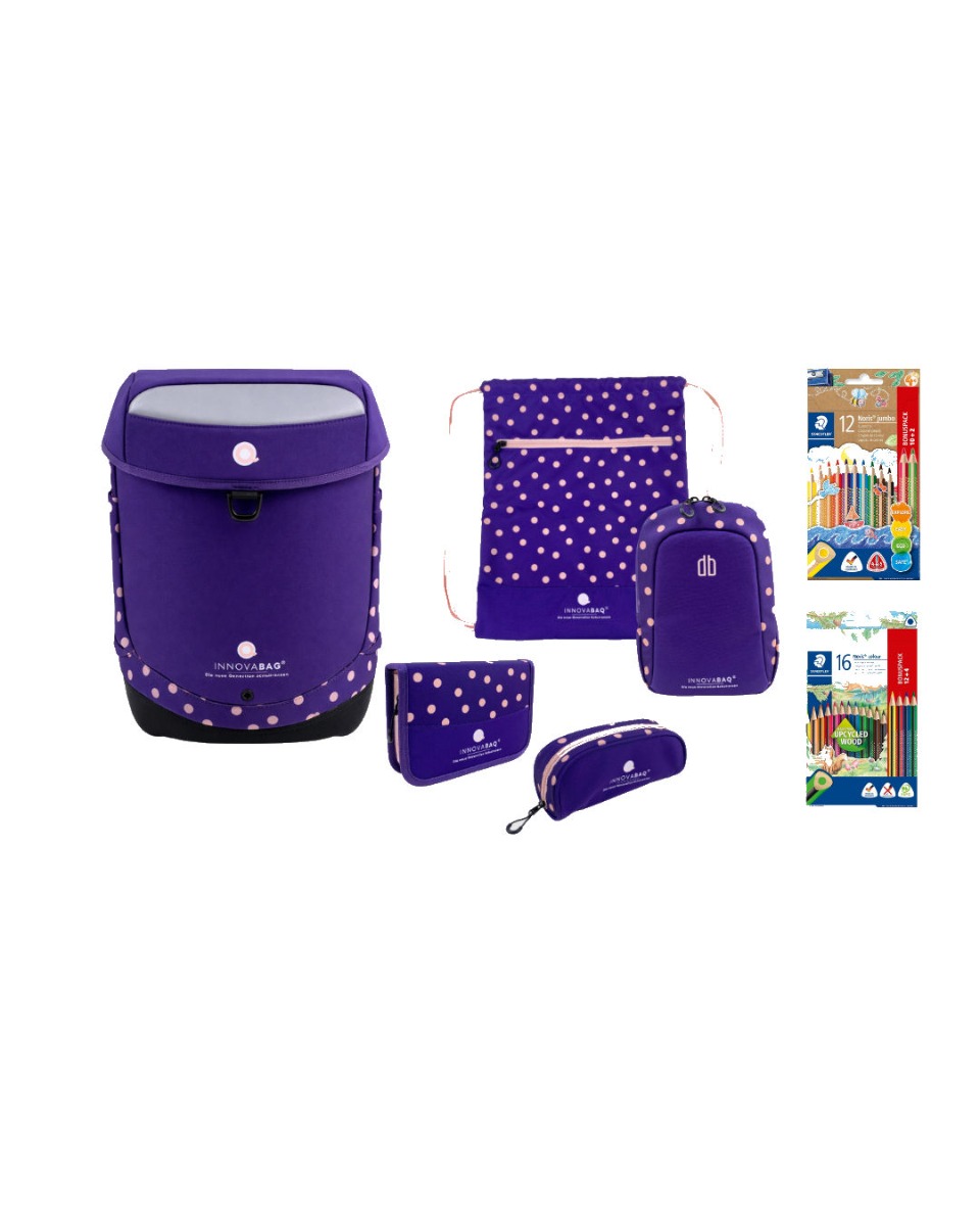 Innovabag Schulranzen Set Viola Pastell 8tlg.