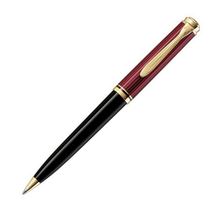 Pelikan Kugelschreiber Souverän K800 Schwarz-Rot