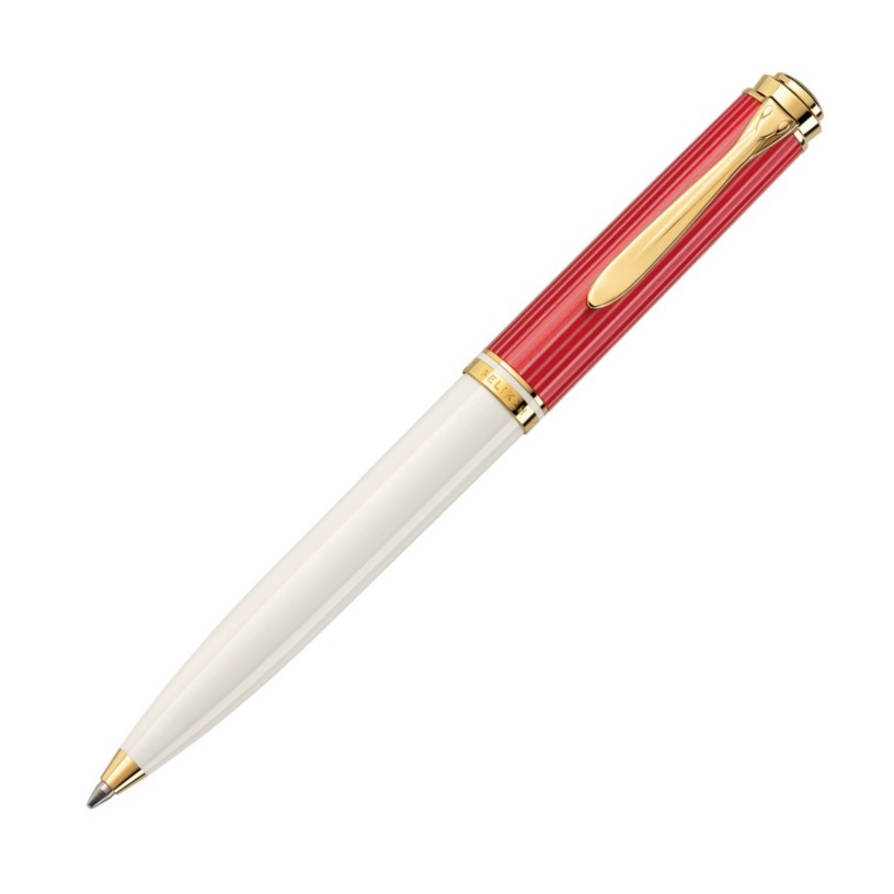 Pelikan Kugelschreiber Souverän K600 Rot-Weiß - Special Edition