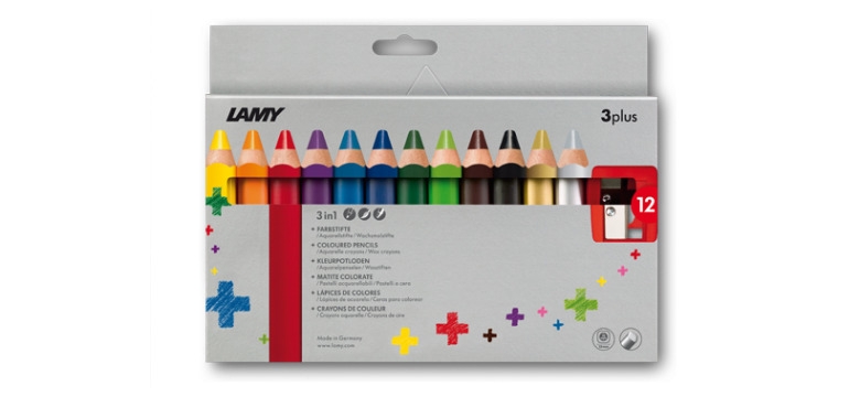 LAMY Buntstifte 3plus in Faltschachtel 12 Stk.