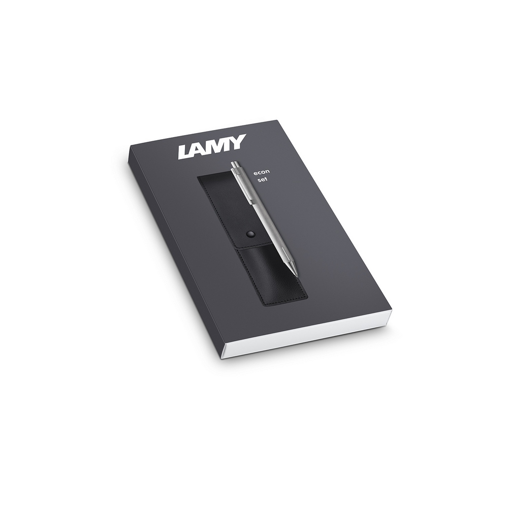 LAMY Kugelschreiber econ brushed mit Etui im Set