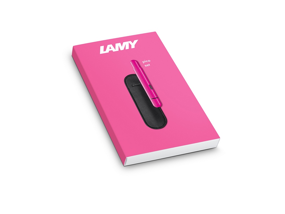 LAMY Kugelschreiber pico neon pink mit Etui im Set
