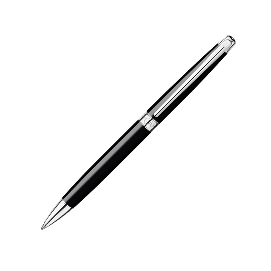 Caran d'Ache Kugelschreiber Leman Slim Schwarz