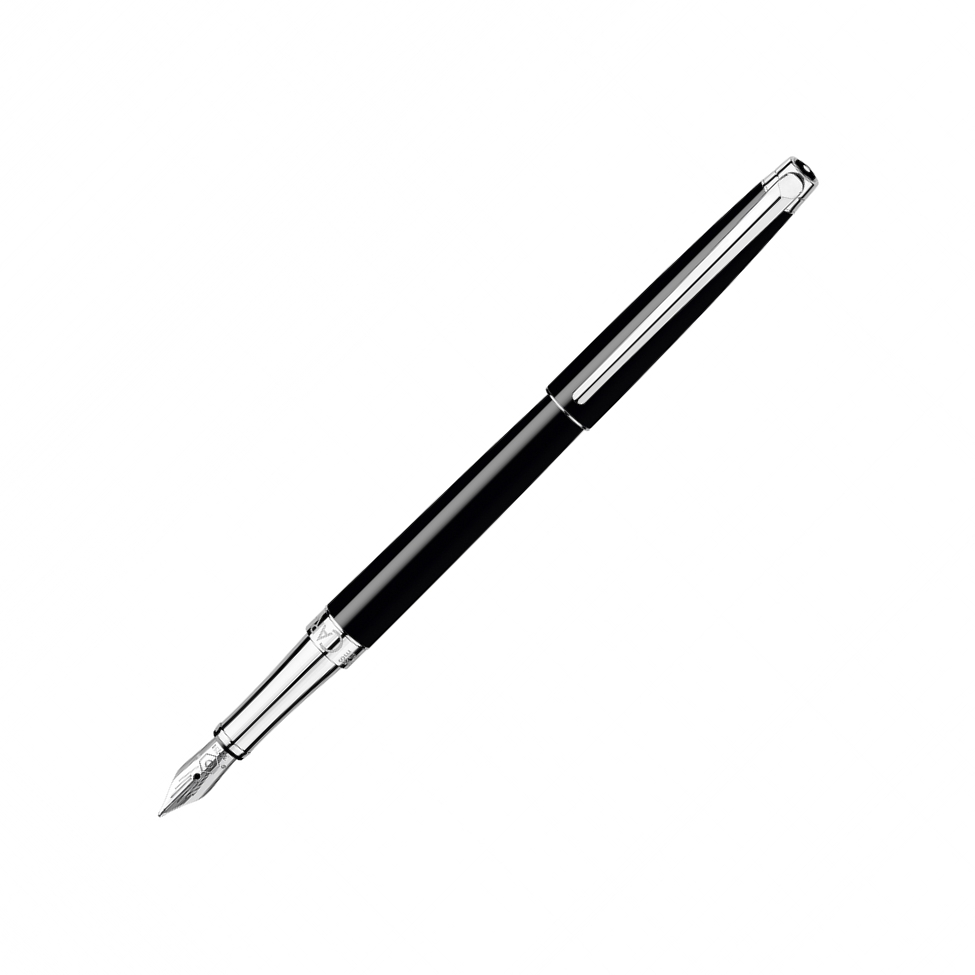 Caran d'Ache Füllhalter Leman Slim Ebenholz-Schwarz B