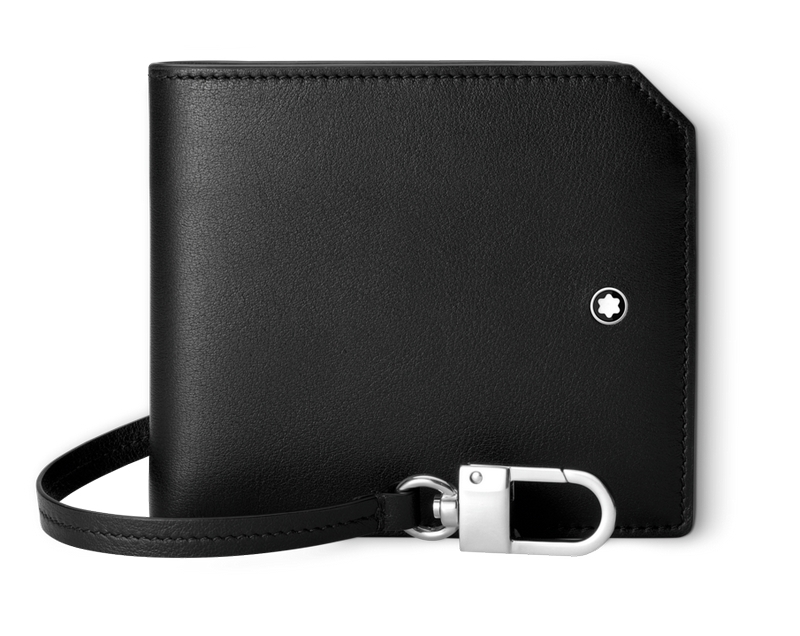 Montblanc Meisterstück Selection Soft Brieftasche 6cc mit Haken Schwarz