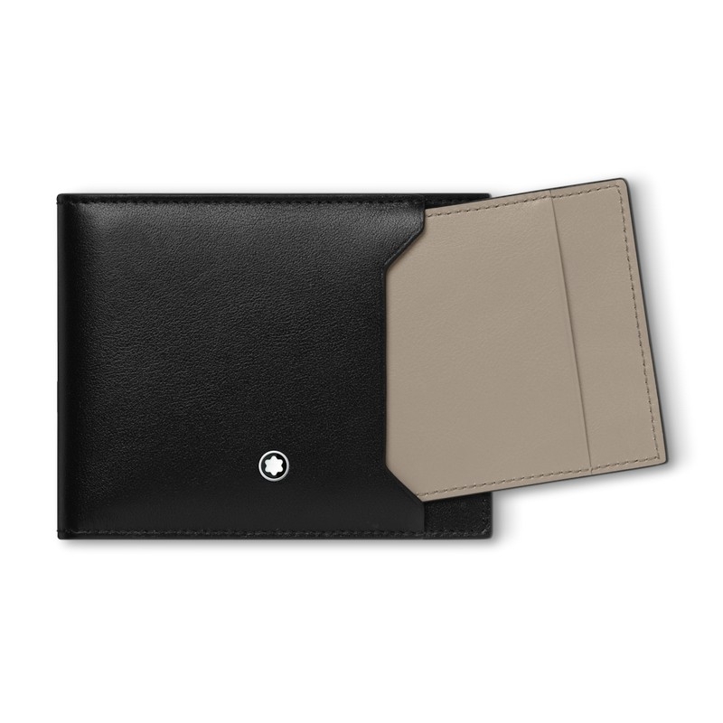 Montblanc Meisterstück Selection Soft Brieftasche 6cc mit Kartenetui Schwarz/Dusty Grey