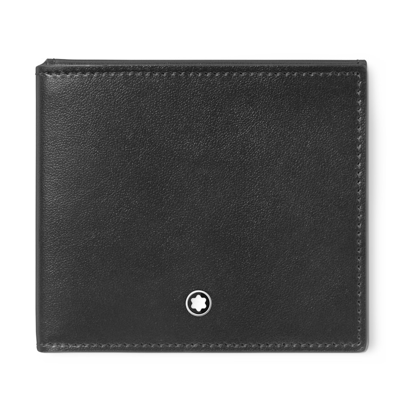 Montblanc Soft Brieftasche Trio 4cc Schmal Schwarz