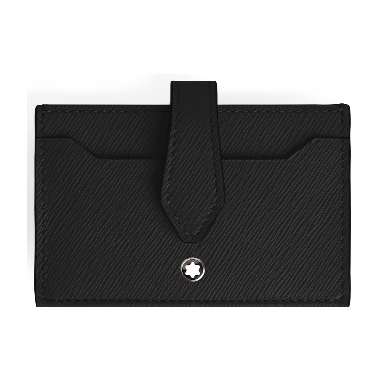 Montblanc Sartorial Kartenetui mit Lasche 5cc Schwarz