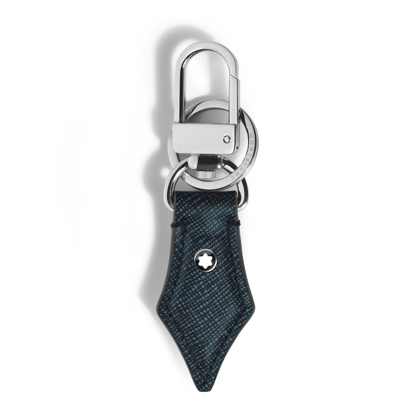 Montblanc Sartorial Schlüsselanhänger Feder Tweed Blue