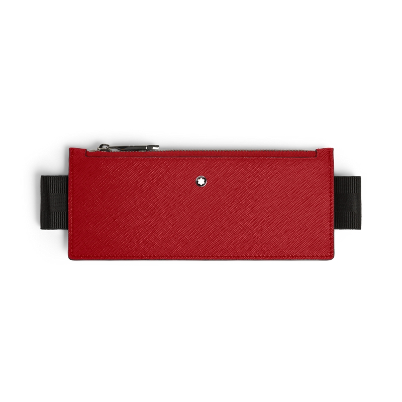 Montblanc Sartorial Etui für zwei Schreibgeräte mit elastischem Band Rot