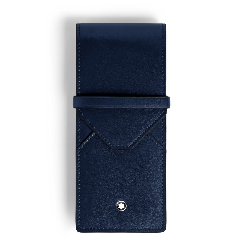 Montblanc Meisterstück Etui für drei Schreibgeräte Ink Blue