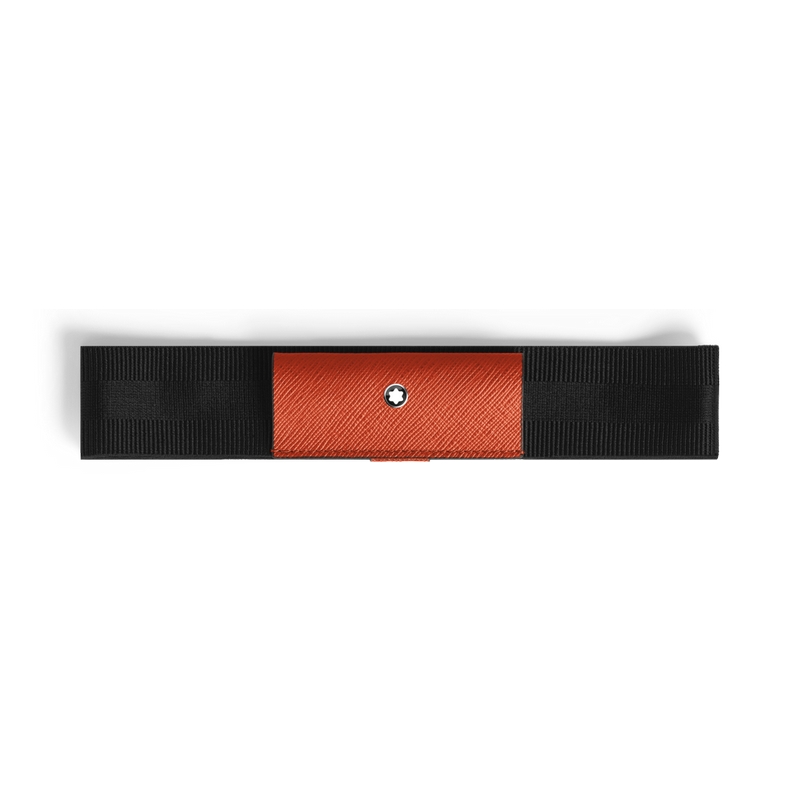 Montblanc Sartorial Etui für ein Schreibgerät mit elastischem Band Tangerine