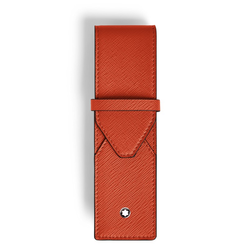Montblanc Sartorial Etui für zwei Schreibgeräte Tangerine