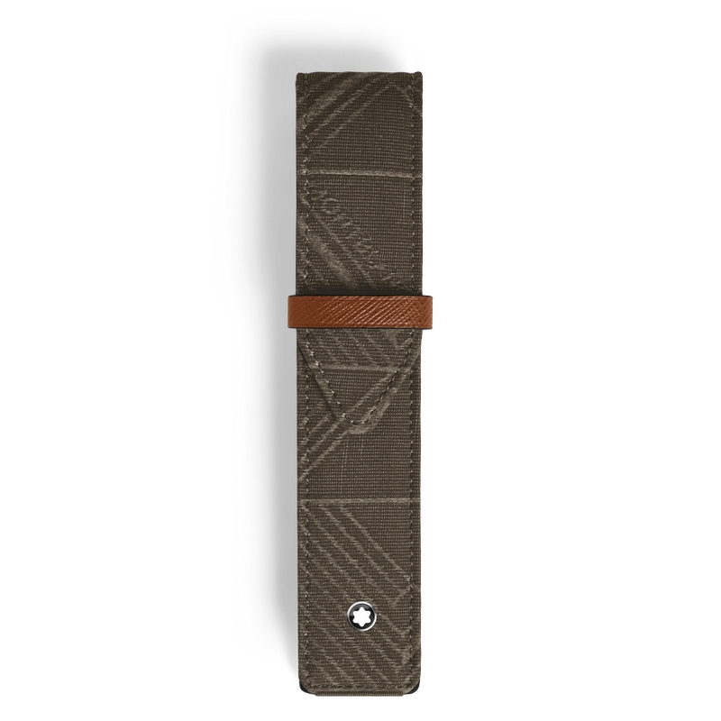 Montblanc 4810 Jacquard Etui für ein Schreibgerät Khaki