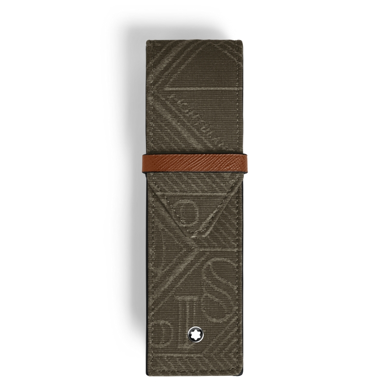 Montblanc 4810 Jacquard Etui für zwei Schreibgeräte Khaki