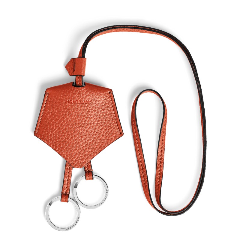 Montblanc Grain Schlüsselanhänger mit Halsband Tangerine