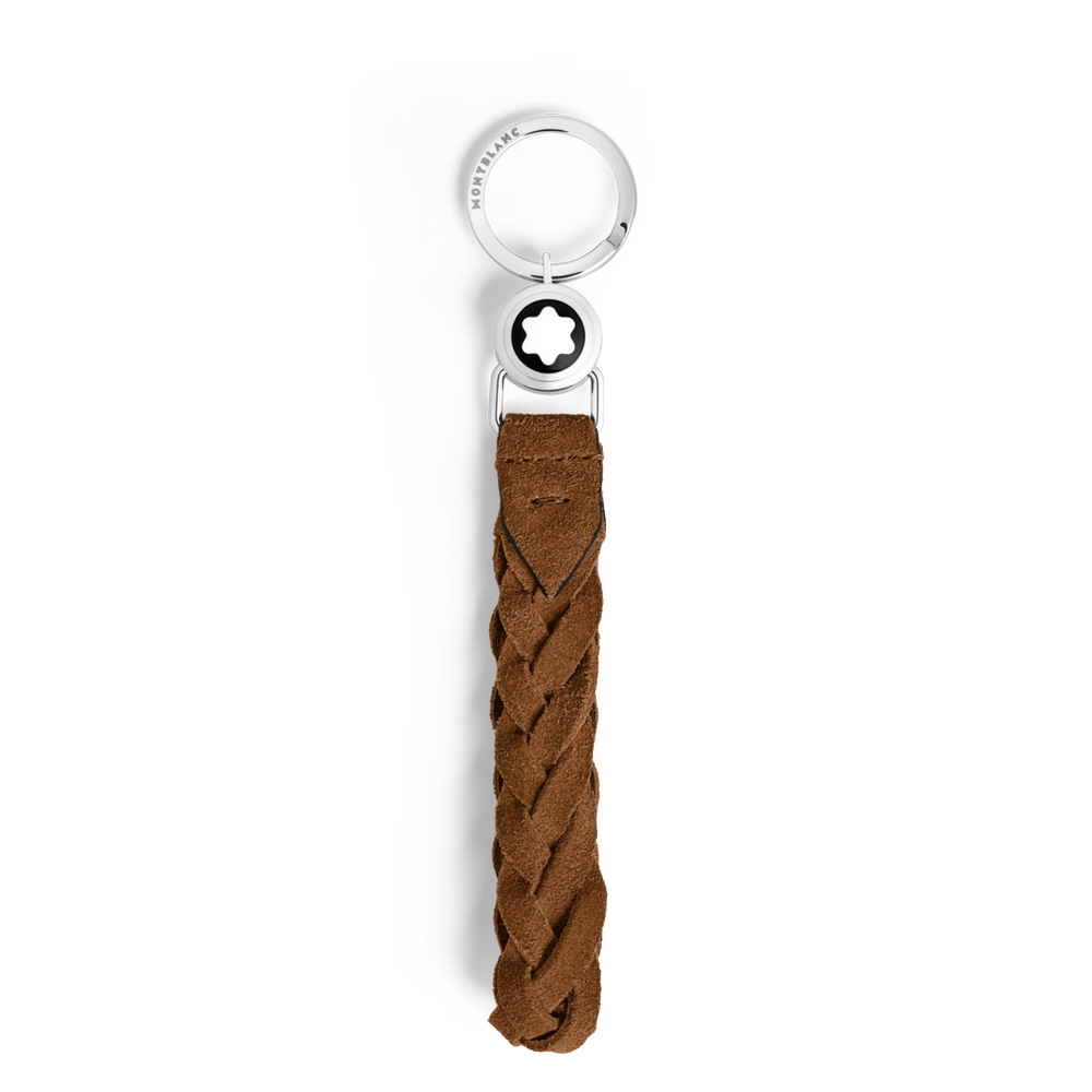 Montblanc Suede Schlüsselanhänger mit Schlaufe Caramel