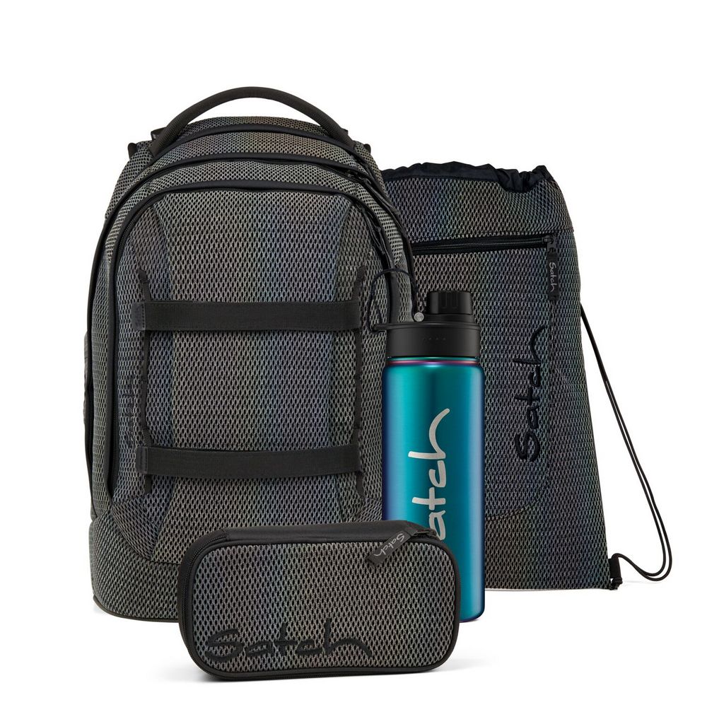 satch Schulrucksack pack Hidden Rainbow 4tlg. - Rainbow Reflex Edition