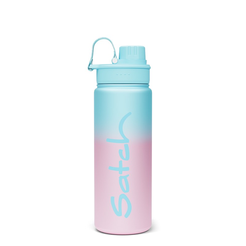 satch Trinkflasche Edelstahl Light Blue Graffiti
