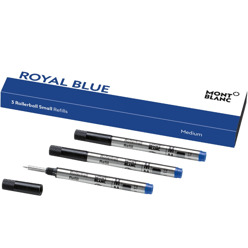 Montblanc Rollerballmine klein Royal Blue M 3 Stk.