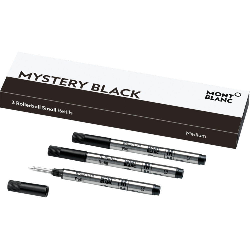 Montblanc kleine Rollerballmine Mystery Black M 3 Stk.