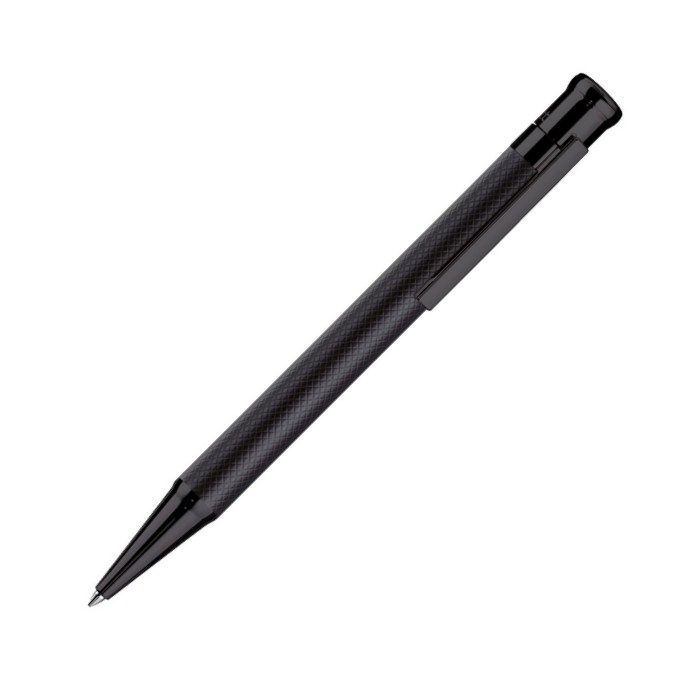 Otto Hutt Kugelschreiber Design 04 Karo allblack