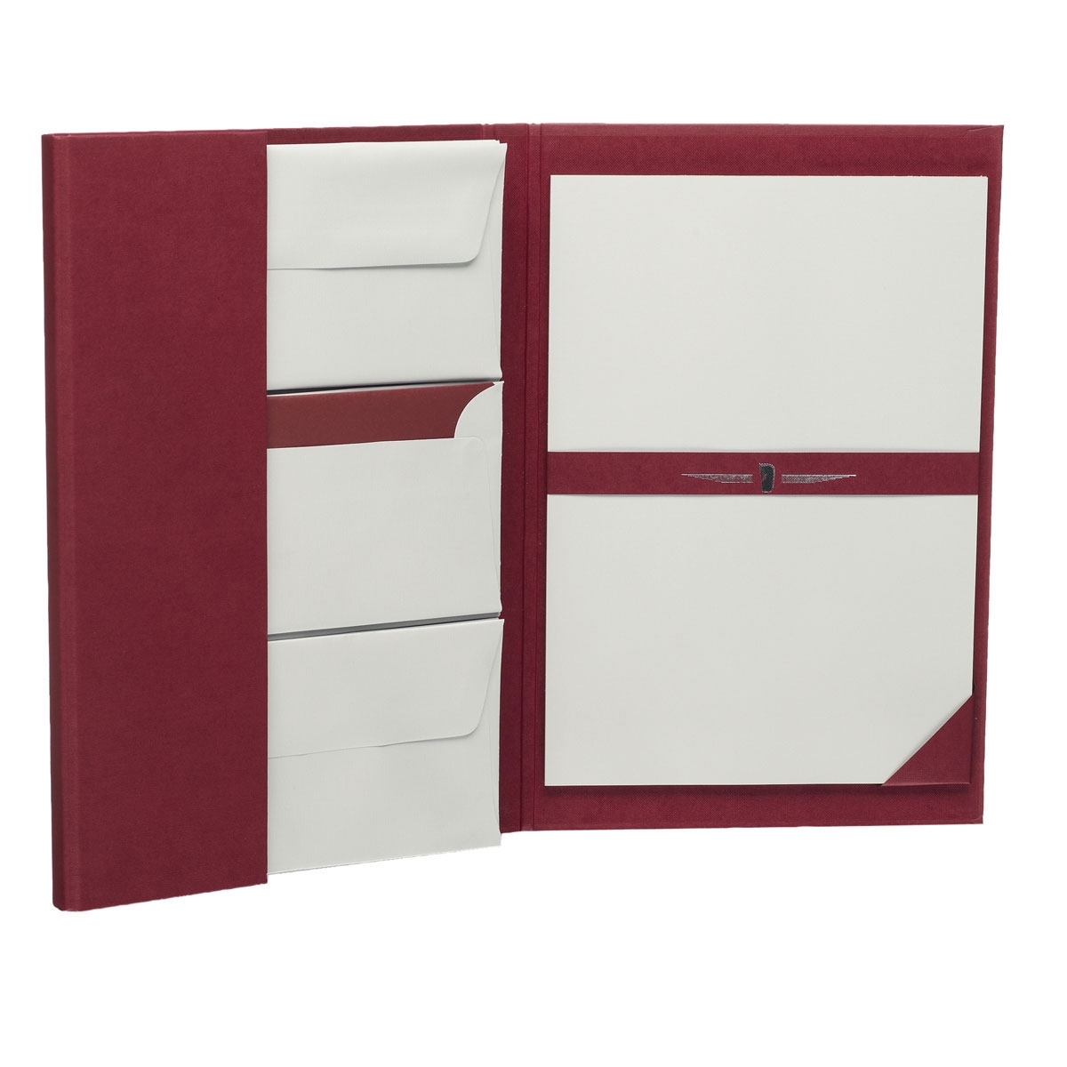 Rössler Papier Briefpapiermappe A4 Edles Schreiben Paper Royal, Rot