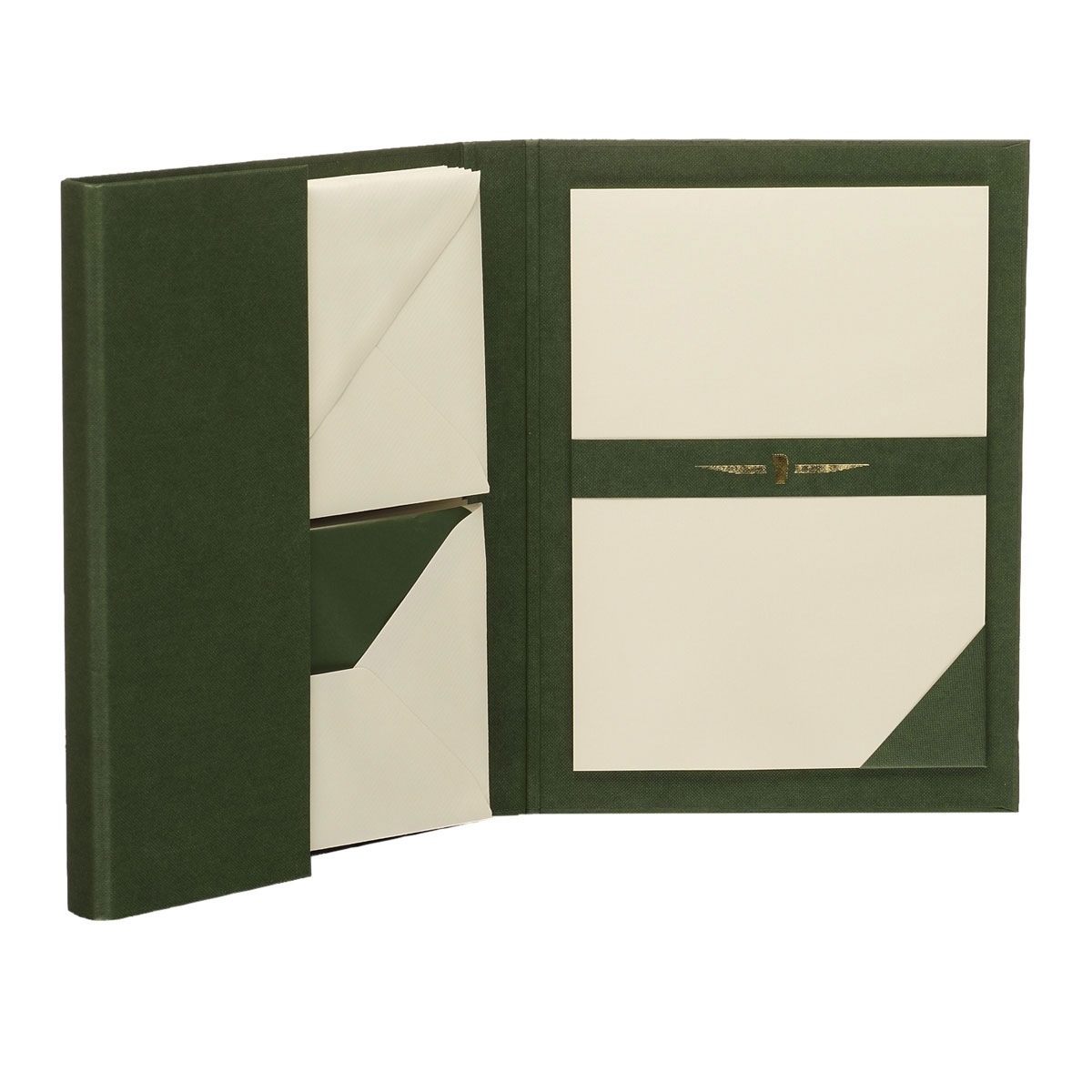 Rössler Papier Briefpapiermappe A5 Edles Schreiben Paper Royal,Grün
