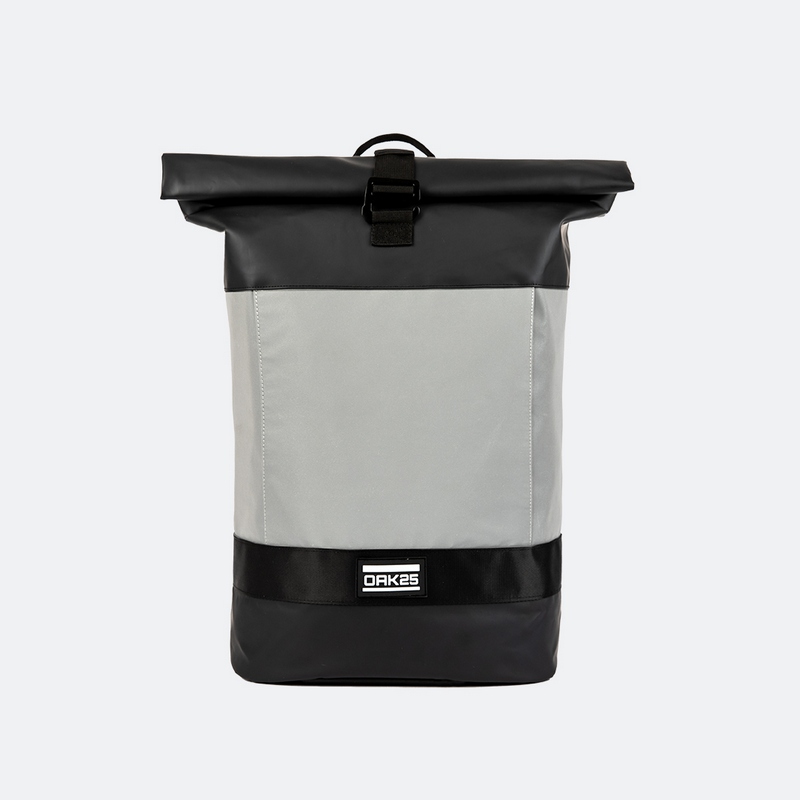 Oak25 Rucksack Reflektierender Rolltop L 1.0 schwarz