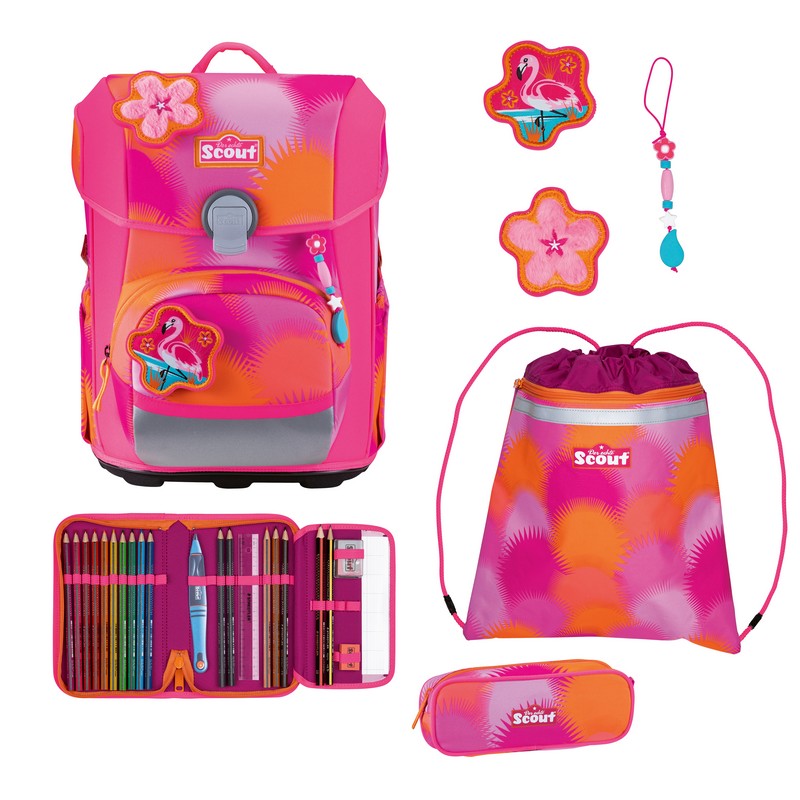 Scout Schulranzen Set Neo DIN Florida Sunset 4-tlg.